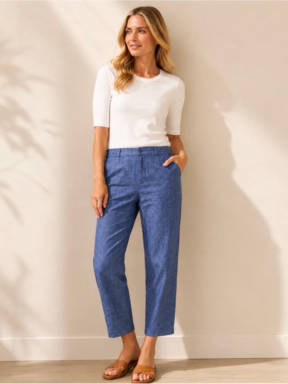 Banana Republic Avery style linen blend pants